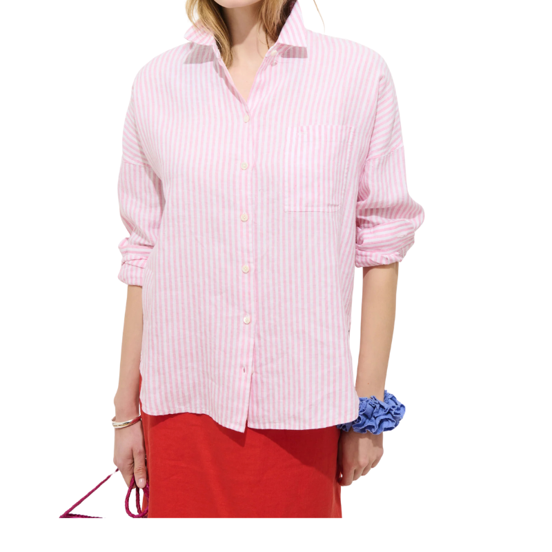 Jo Shirt in Pink Stripe - BH&CO