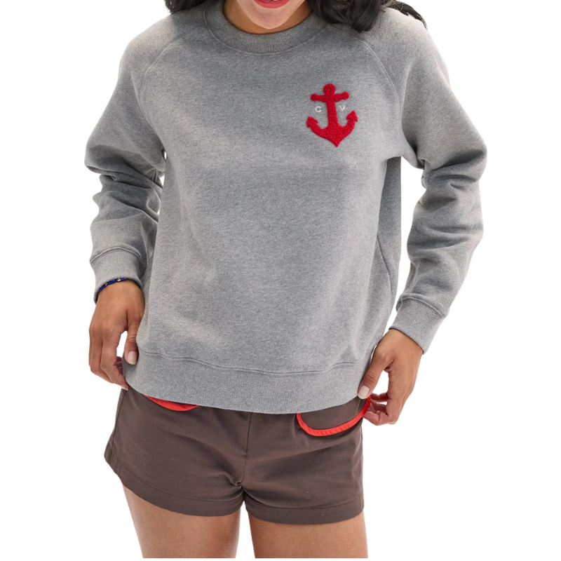 Le Court Sweatshirt with Chenille Anchor - BH&CO