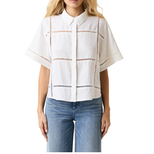Linen Eyelet Shirt - Bh&Co