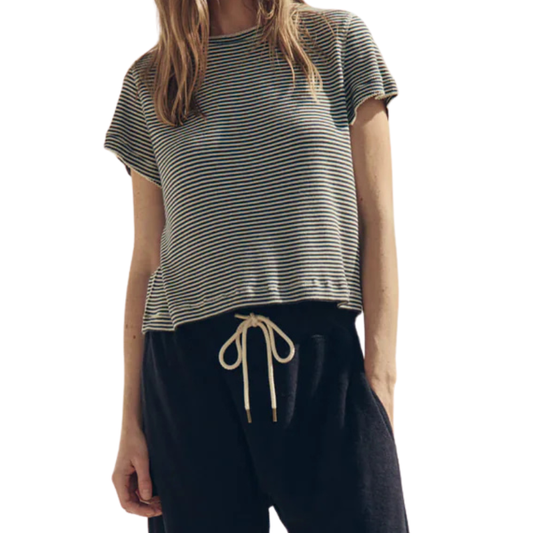 The Little Tee Navy Stripe