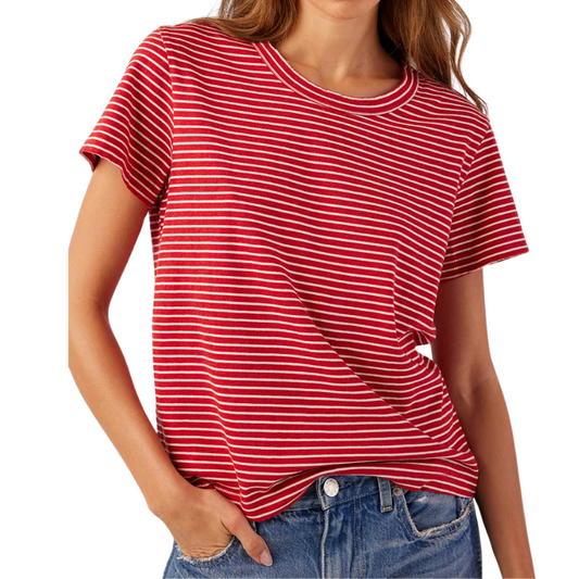 Love Tee in Cherry Stripe - BH&Co