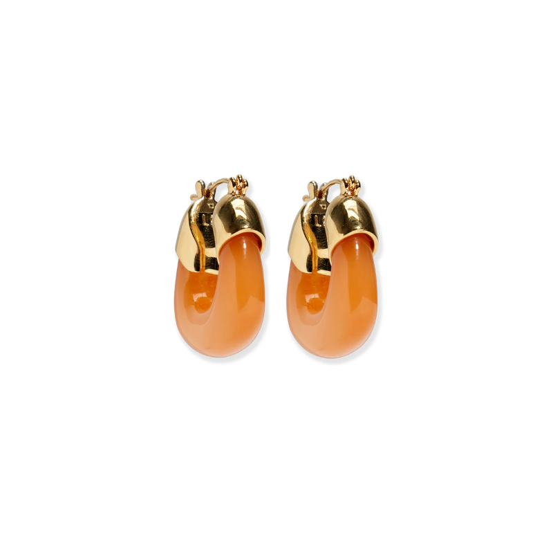 Mini Organic Hoops in Tangerine -BH&CO