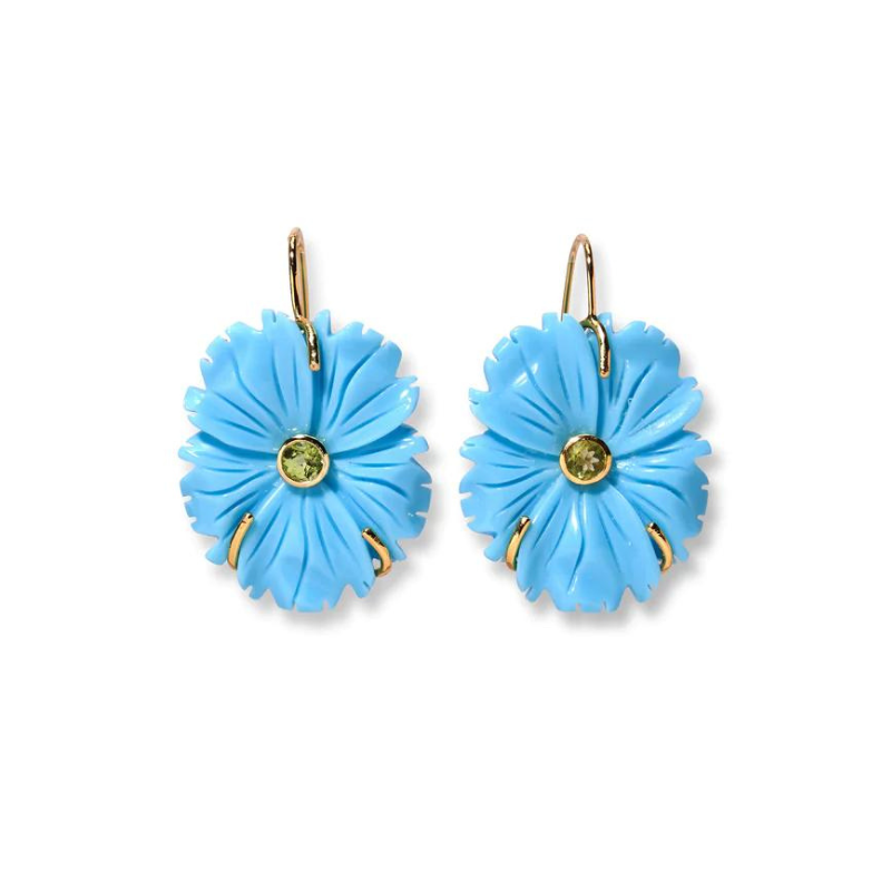 New Bloom Earrings in Cerulean - BH&CO