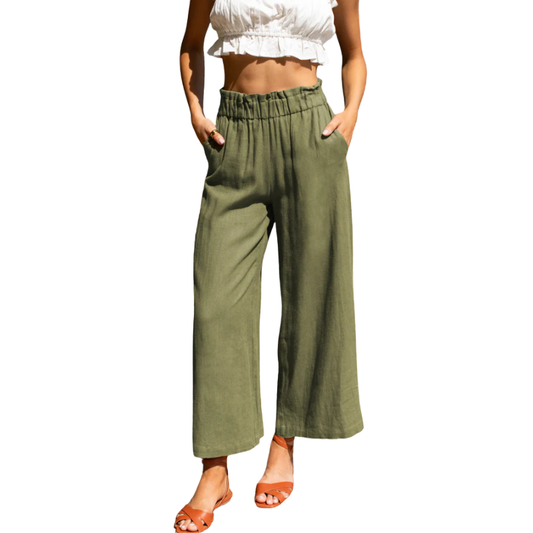 Olive Linen Pant - BH&CO
