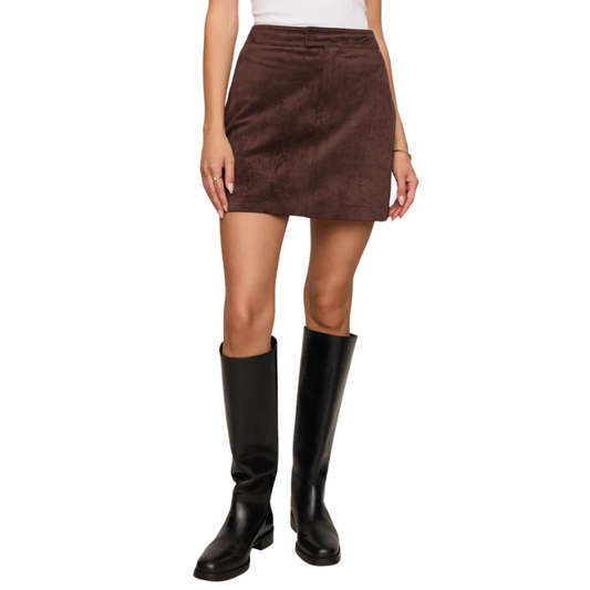 Perri Suede Mini Skirt - BH&CO