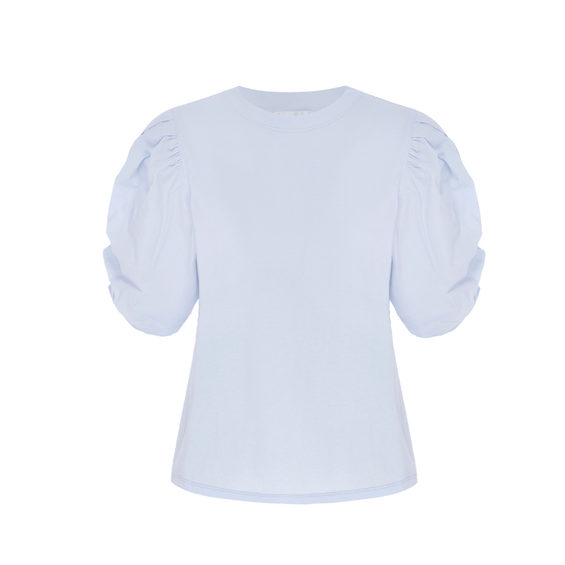 Pleated Puff Sleeve Tee - BH&Co