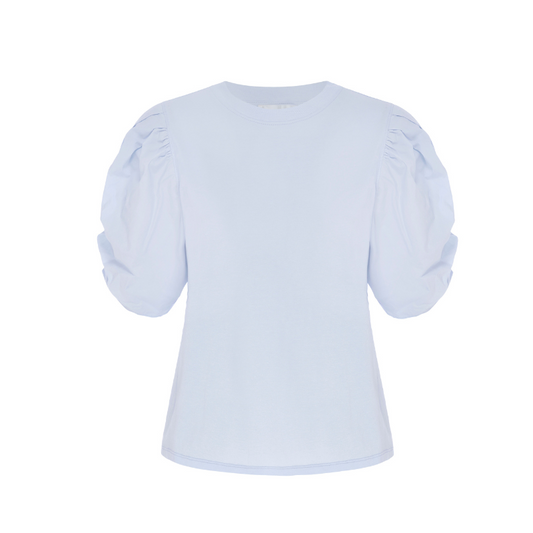 Pleated Puff Sleeve Tee - BH&Co