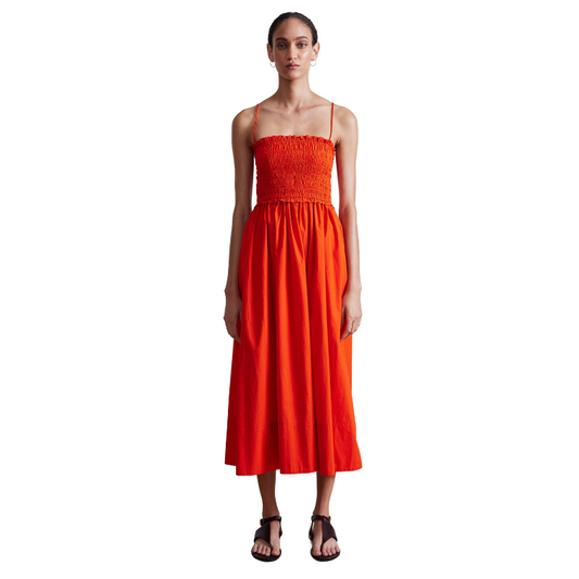 Porta Smocked Spaghetti Dress