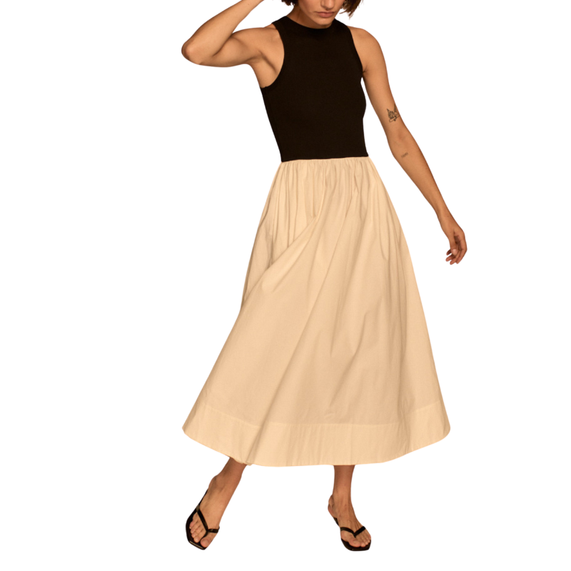 RSVP Dress in Black and Cream - BH&Co