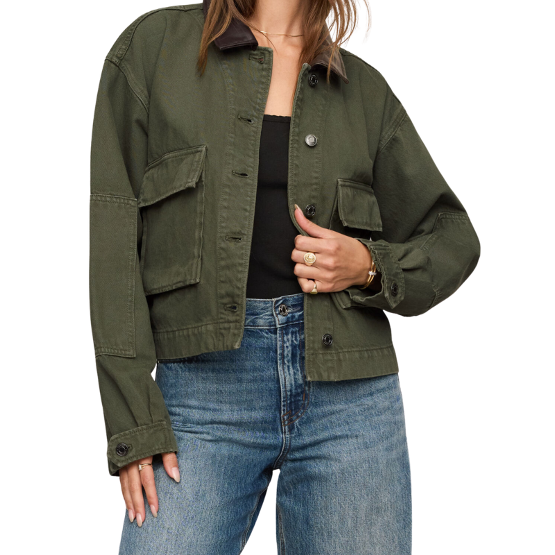 Rey Cropped Chore Jacket - BH&CO
