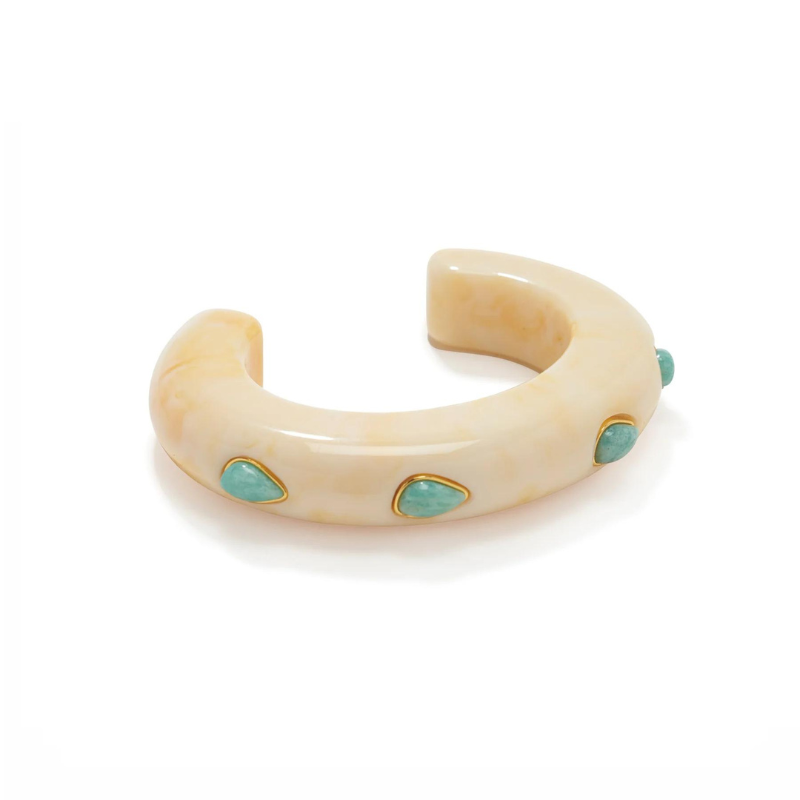 Ridge Cuff in Alabaster and Amazonite - BH&Co