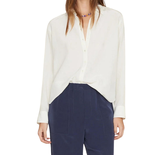 Silk Beau Shirt White Agate - BH&Co