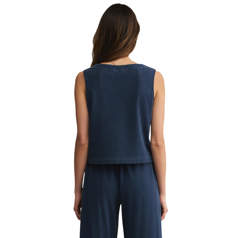 Solace Jersey Denim Top - BH&CO