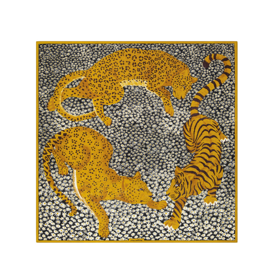 Square 130 Scarf Jorgen Yellow