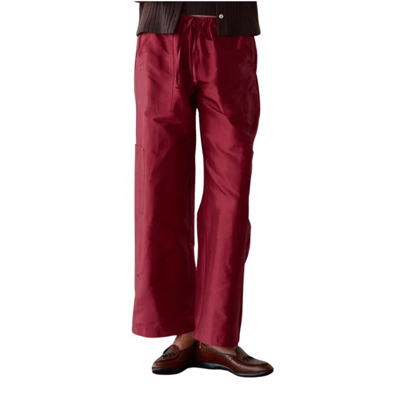 Taffeta Cargo Pant Oxblood - BH&CO