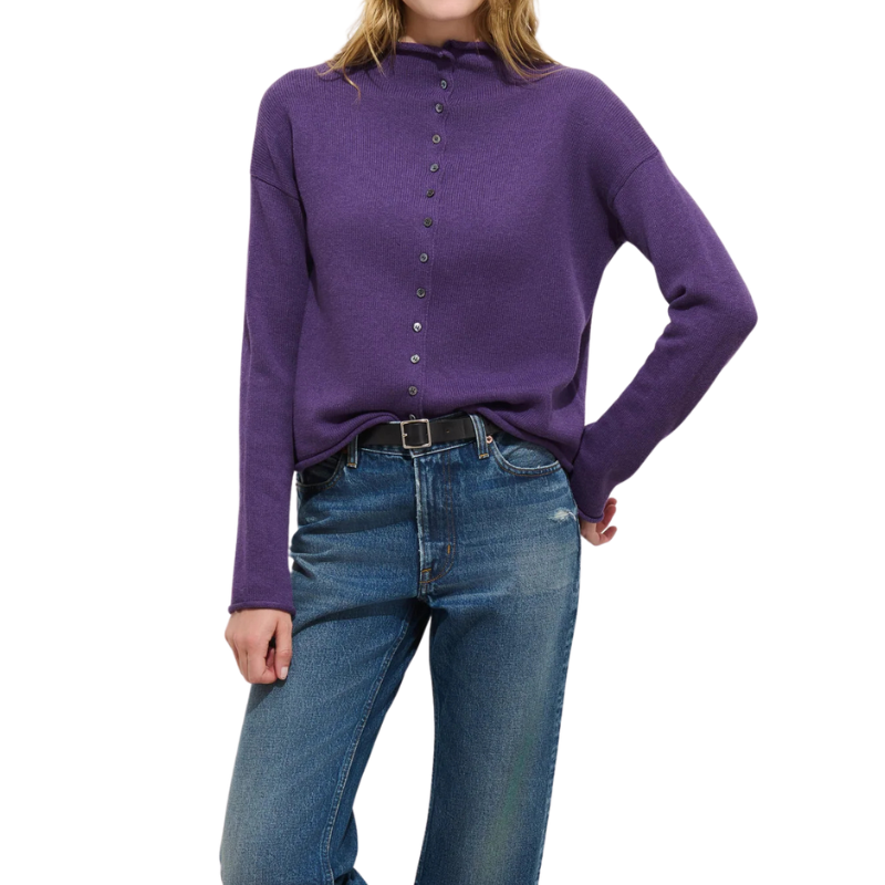 Taylor Cardigan Peruvian Purple - BH&CO