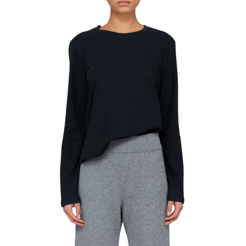 The Margo Long Sleeve Tee, Black - BH&Co