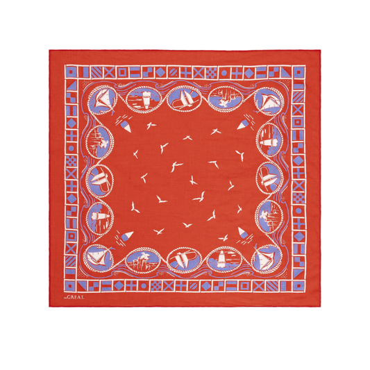 The Sailboat Bandana Red - BH&CO