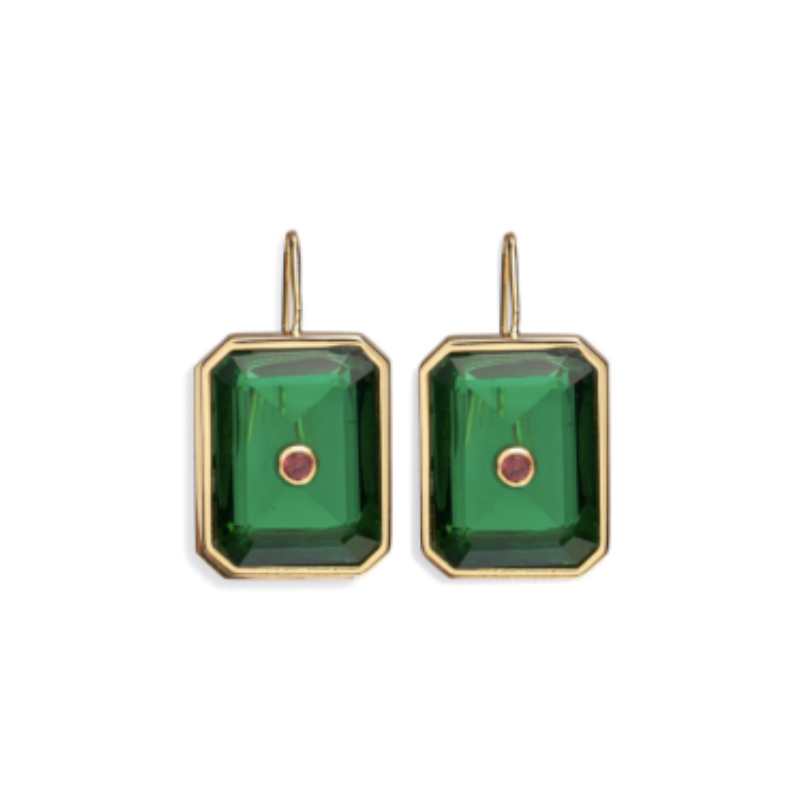 Tile Earrings in Forest - BH&CO