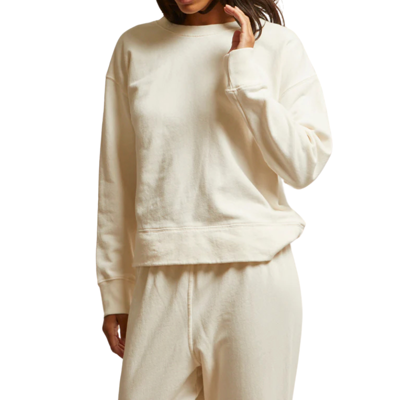 Tyler Sweatshirt Bright Ivory - BH&CO