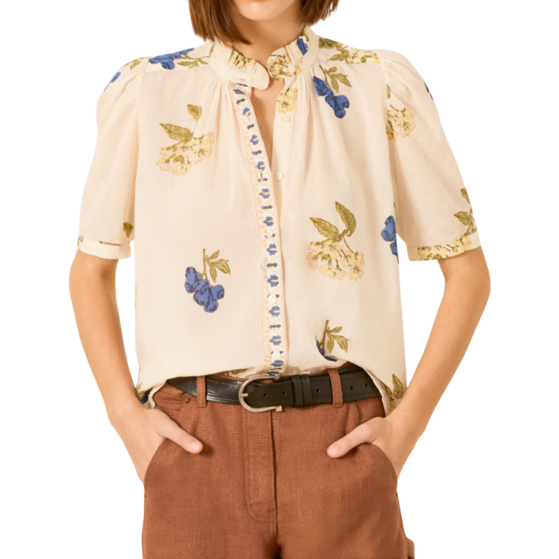Winnie Blueberry Flora Shirt - BH&CO