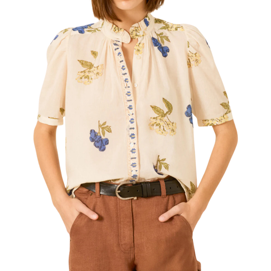 Winnie Blueberry Flora Shirt - BH&CO