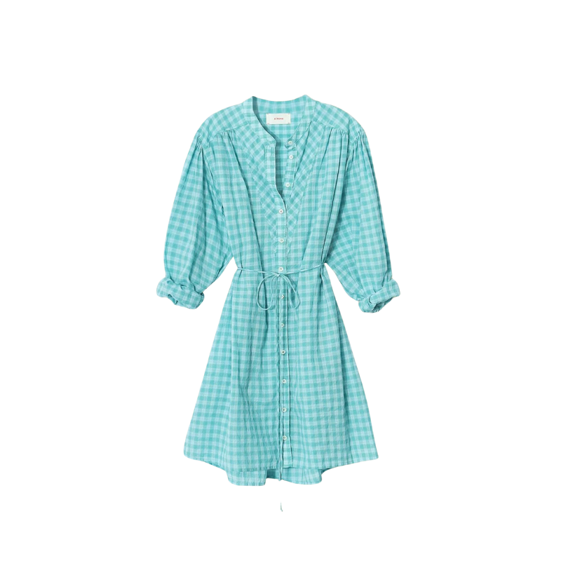 Winnie Dress in Aqua Blue - L