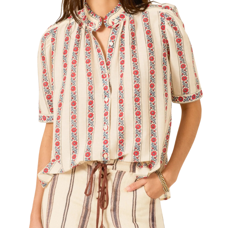 Winnie Roseband Stripe Shirt - BH&CO