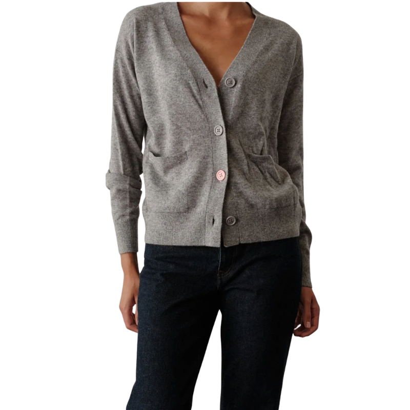 Wrap Cardigan Heathered Grey - BH&CO