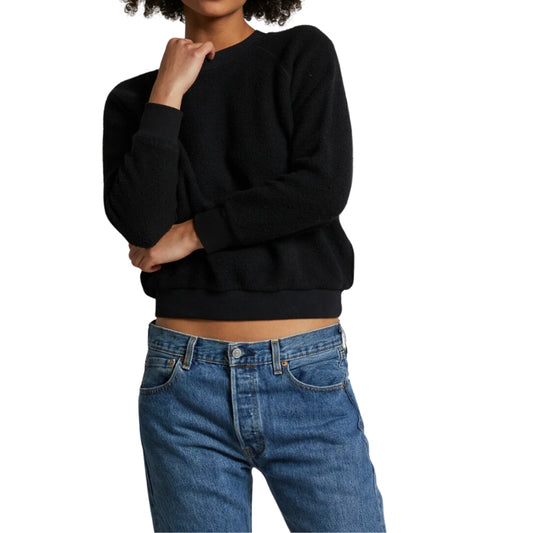 Ziggy Shrunken Crewneck, True Black - BH&Co