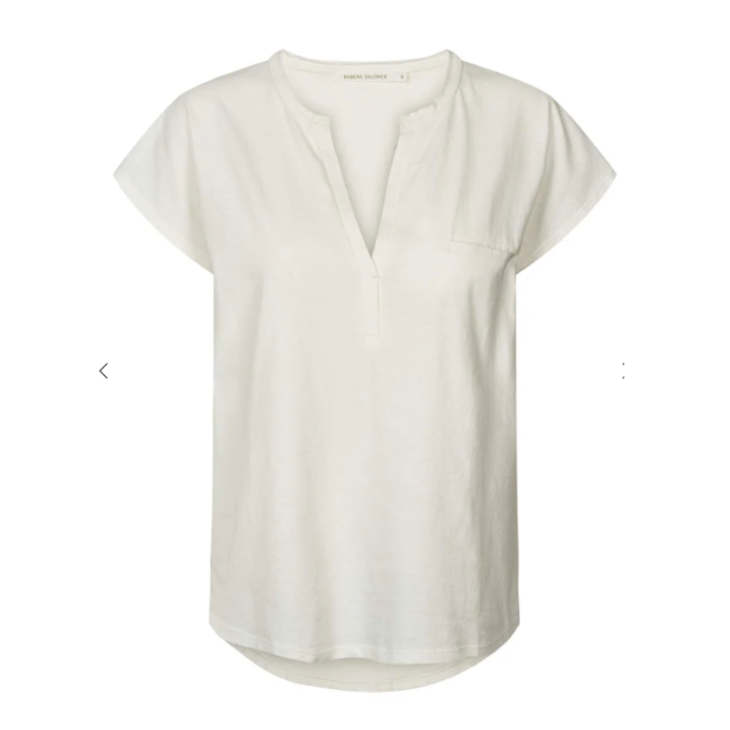 Blanca Cap Sleeve Top in Chalk - BH&Co