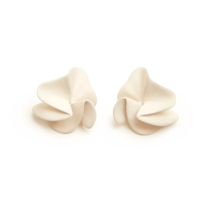 Statement Studs in Cream - BH&Co