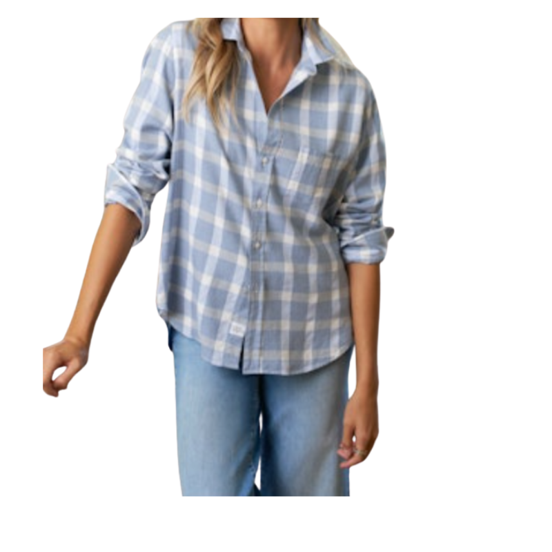 Eileen Shirt in Blue and White Check