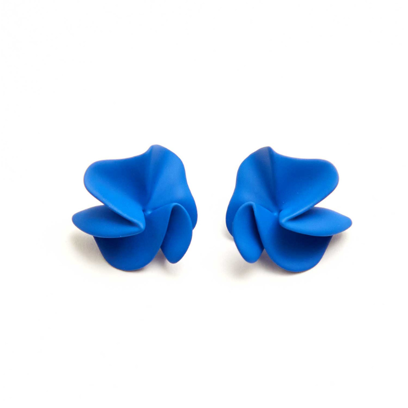 Statement Studs in Cobalt - BH&Co