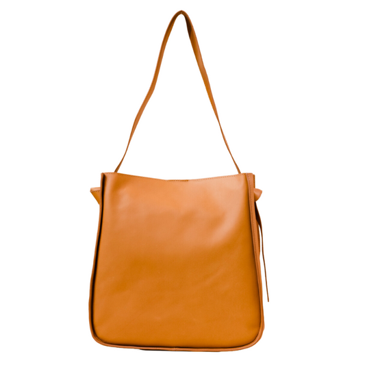 Addison Knotted Tote in Cognac - BH&Co. 