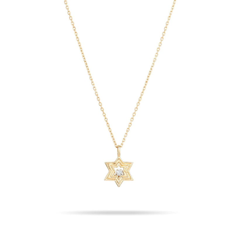 Groovy Diamond Star of David Necklace - BH&Co. 