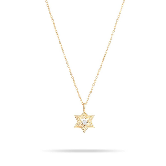 Groovy Diamond Star of David Necklace - BH&Co. 