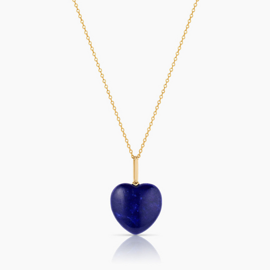 Gemma Lapis Heart Necklace - BH&CO