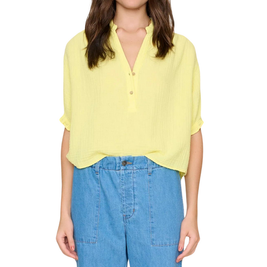 Taye Top in Pale Yellow Front - BH&Co